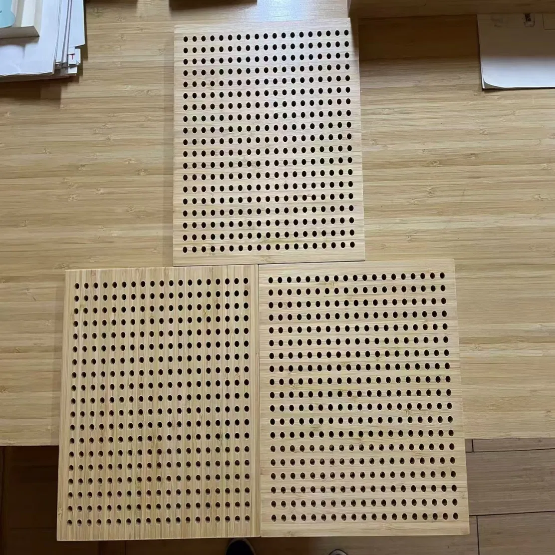Bamboo Recording Studio Wall and Ceiling Sound Absorbing Acoustic Perforated Panel
