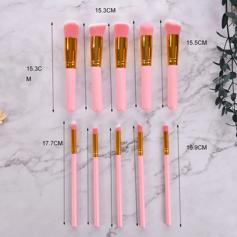 Plastic Handle Nylon Hair Pink Cheap Makeup Brush New Beauty Care Cosmetic Brush