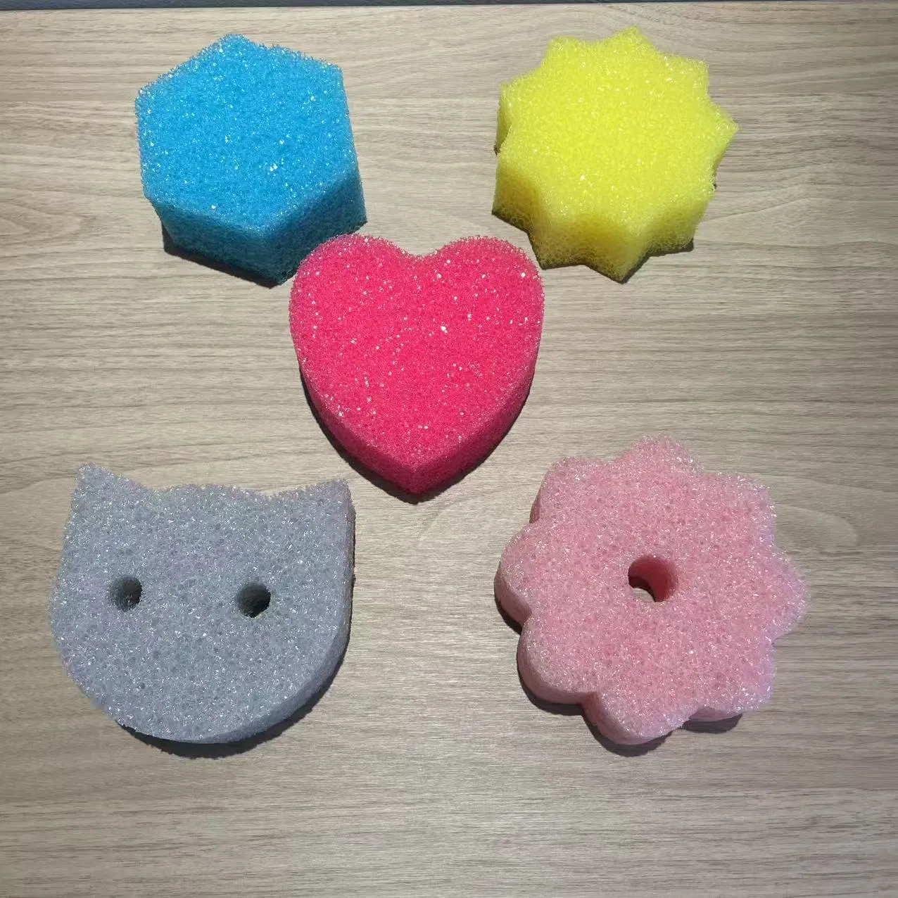 Soft in Warm Water Firm in Cold Kitchen Cleaning Dishwashing Sponge Cellulose Scrub Reusable Washable Sponge for Dish Cleaning