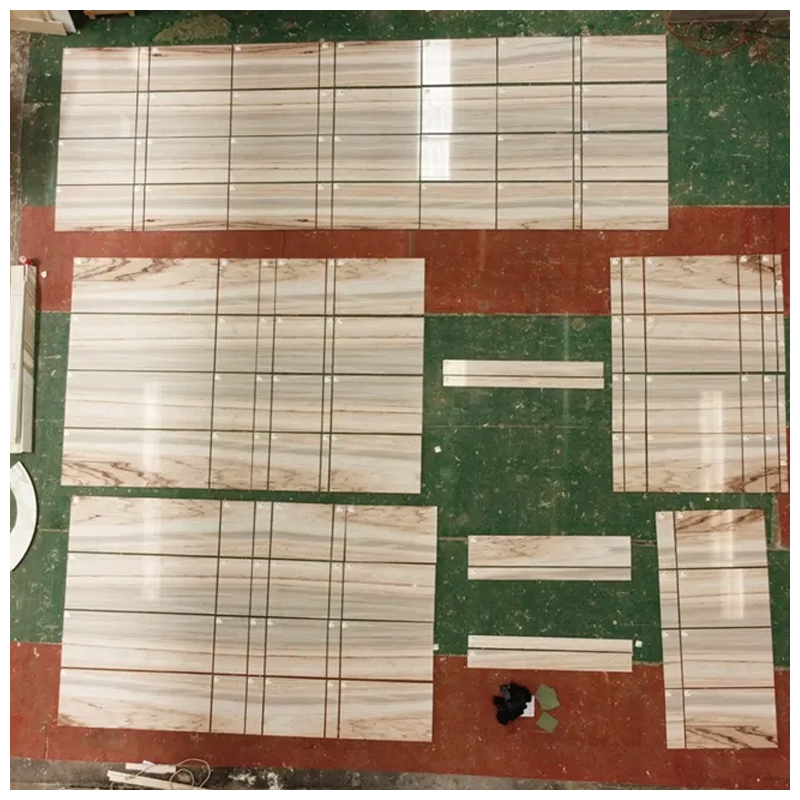 Italian Palissandro White Marble Tiles