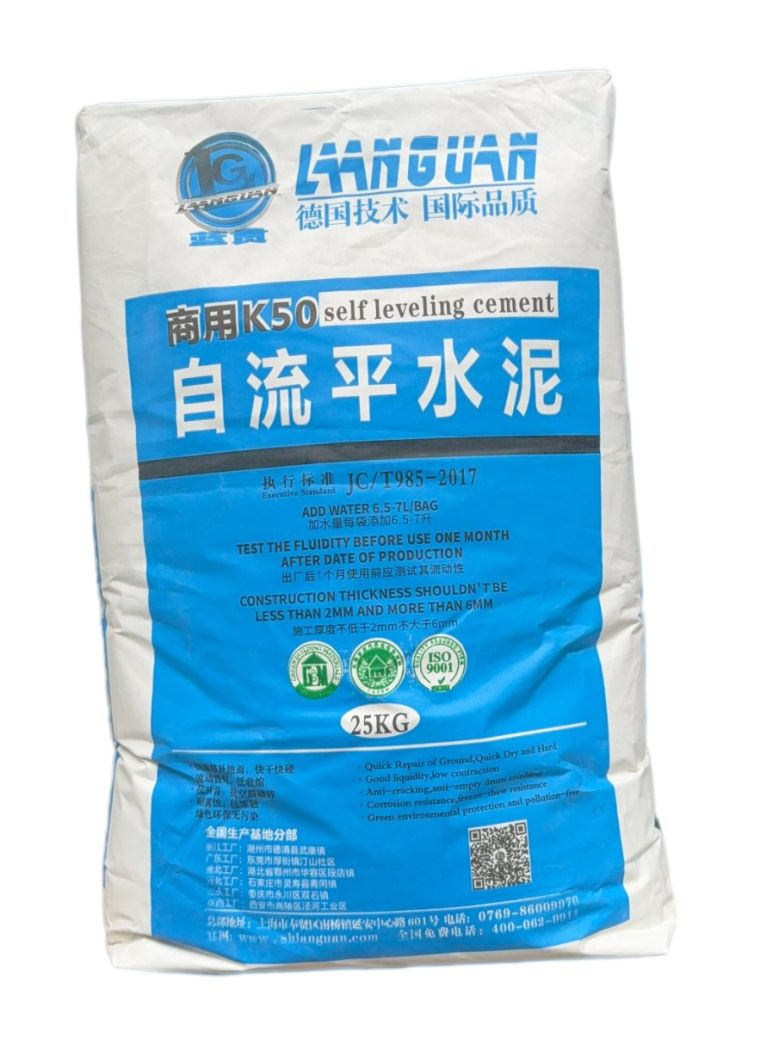 Self-Leveling Underlayment with Low Consumption for Efficient Use