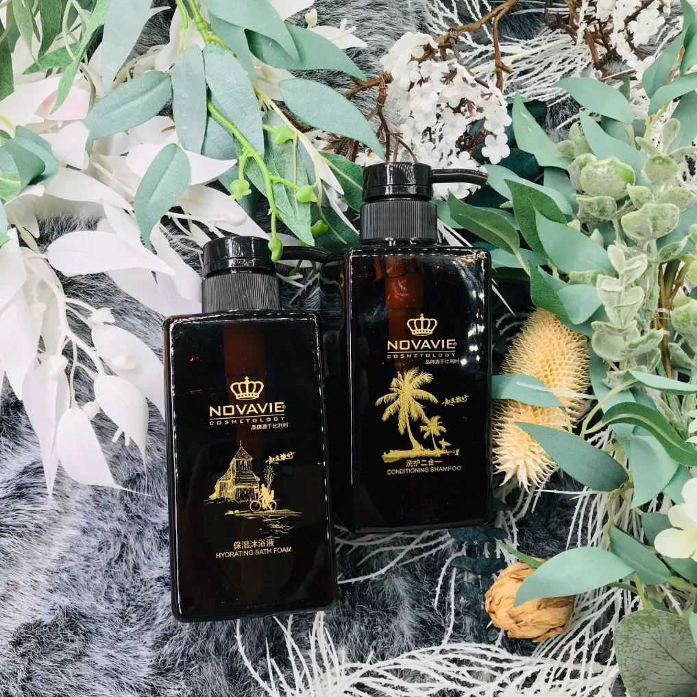 Hotel Size Amenities Set Luxury Toiletries Disposable Hotel Shampoo and Hotel Shower Gel Packaging 01