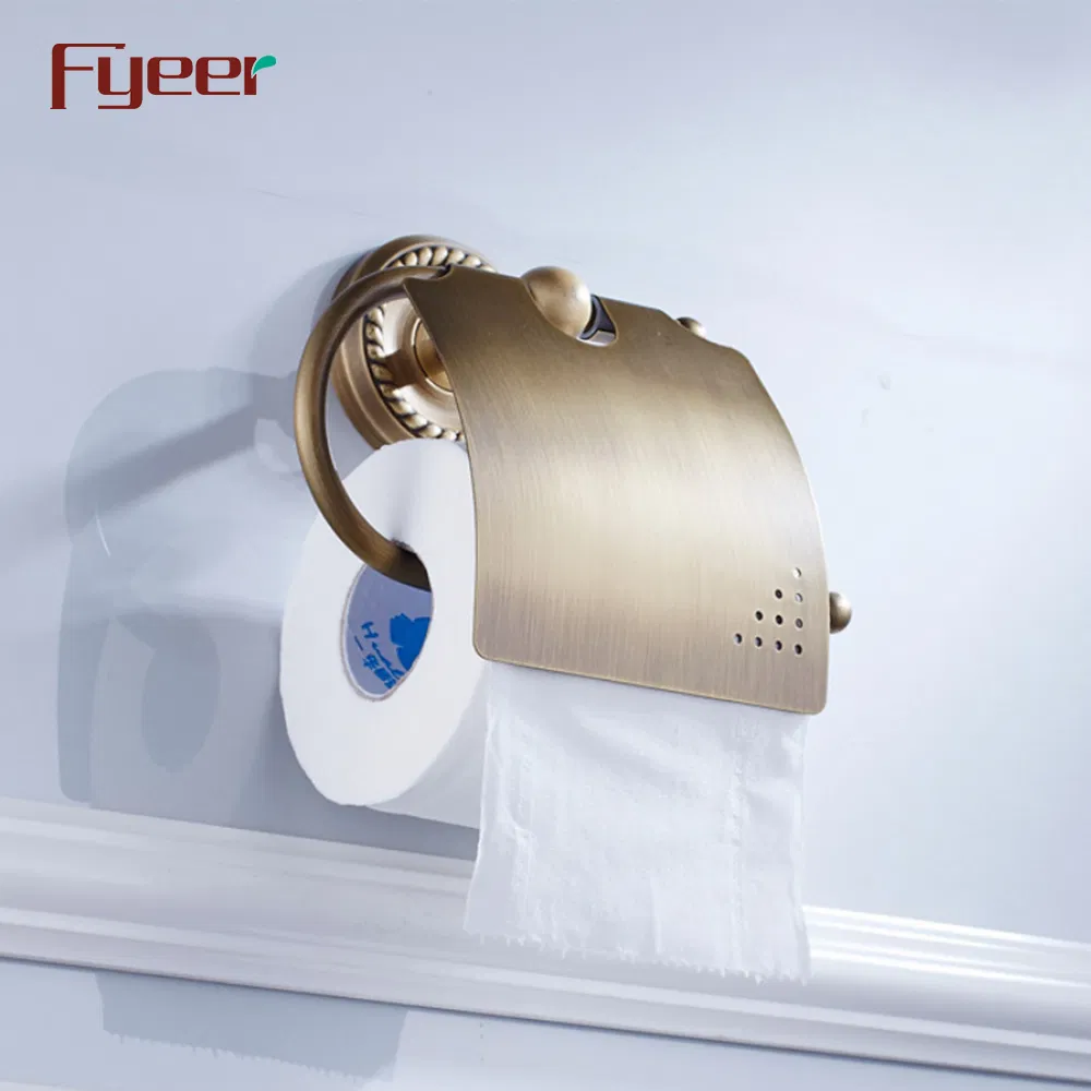 Держатель для туалетной бумаги Fyeer античная латунь