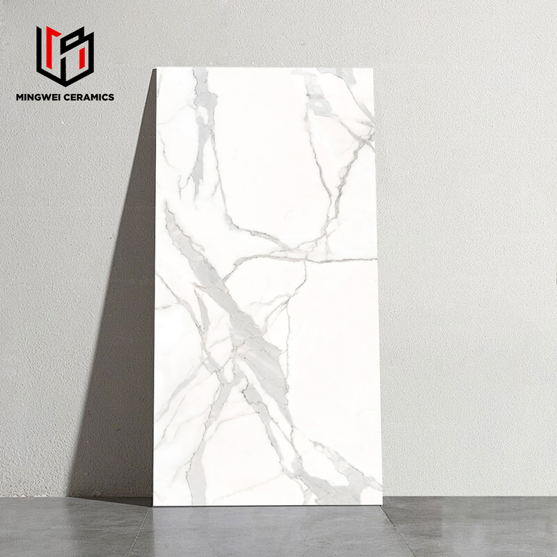 600/1200mm Kaka White Light Glossy Marble Texture Tile Factory, for Floors and Walls, with High Quality and Competitive Prices. 24 × 48 Matte, White Desig