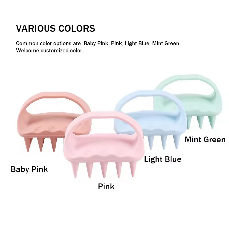 Массажная щетка для кожи головы и мытья волос