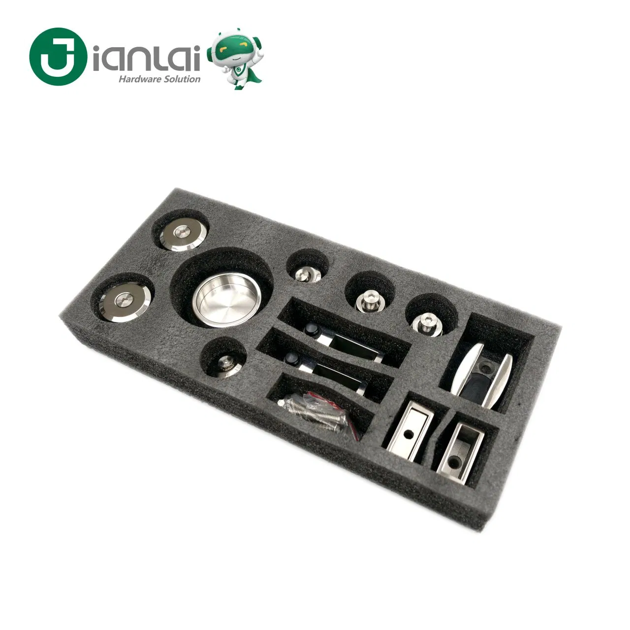 Frameless Sliding Shower Glass Door Hardware Shower Enclosure Kit for Showers