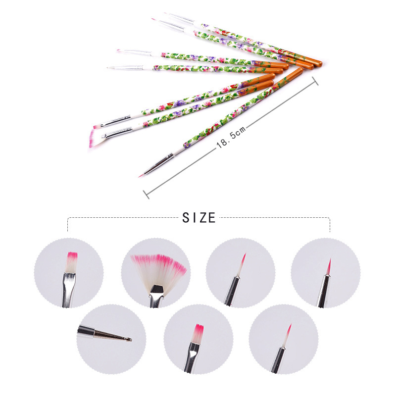 Nail Brush 7PCS Nail Painting Brush Set