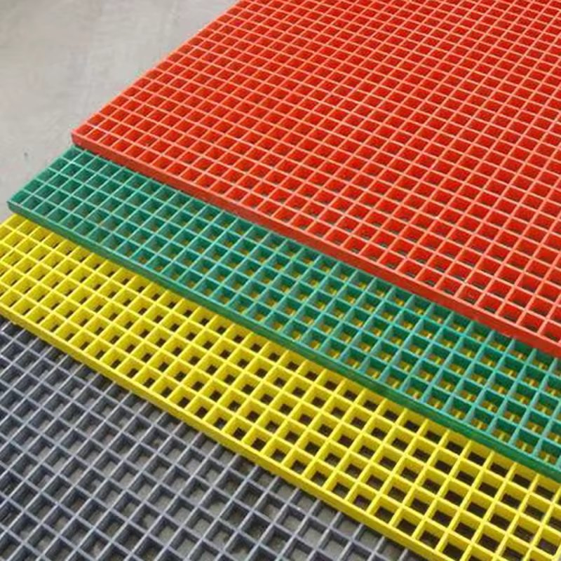 Durable Fiberglass Grating for Stair Treads - Custom Colors