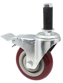 Insert Stem Break Caster Wheel