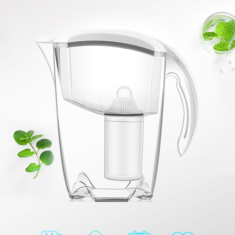 2.5L Activated Carbon Resin Filtered Purifier Water Filter Jug Pitcher Portable Bottles with Filter