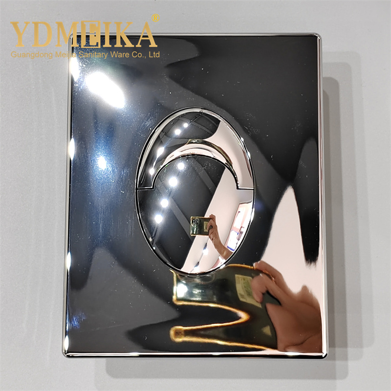 New Design High Quality Concealed Cistern Push Button Bright Silver Flush Button Panel