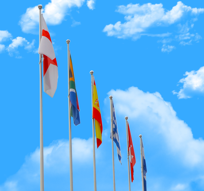 China Stainless Steel Flag Pole Motorized Flagpole Supplier Automatic Flag Pole