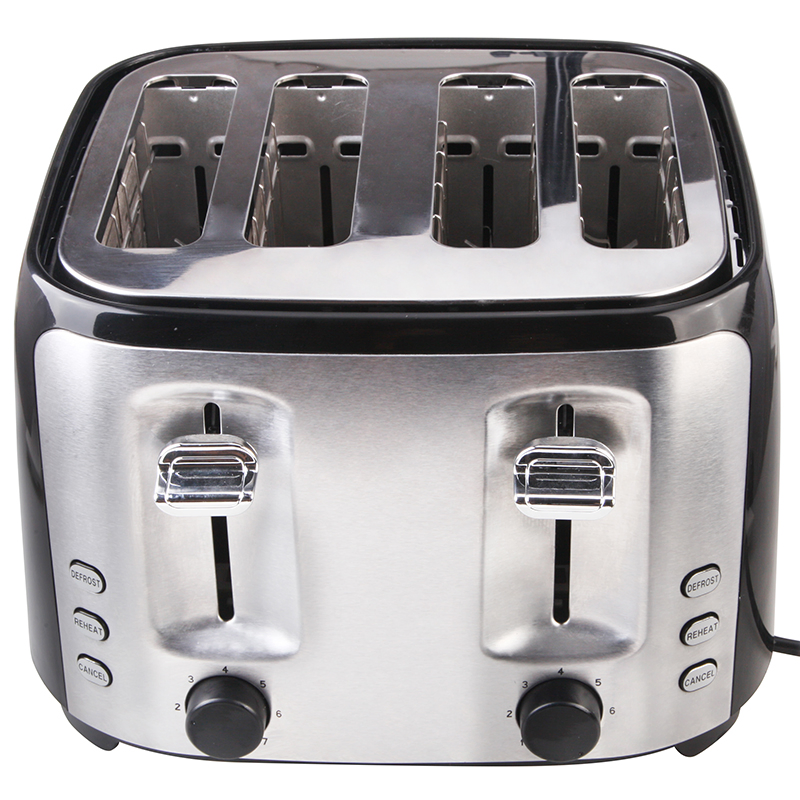 Toaster with Different Function Re-Heat/Defrost/Cancel and Auto Shut off and Cool-Touch Exterior