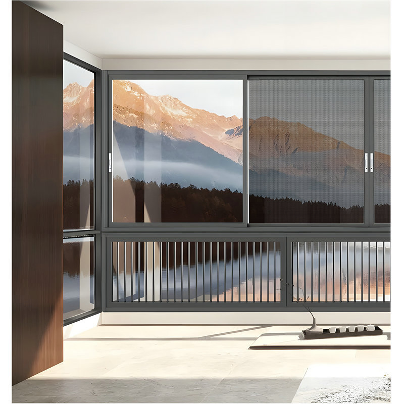 Solid Timber Window and Aluminum-Clad-Windows with PVC Window China and Metal Window Sliding Door