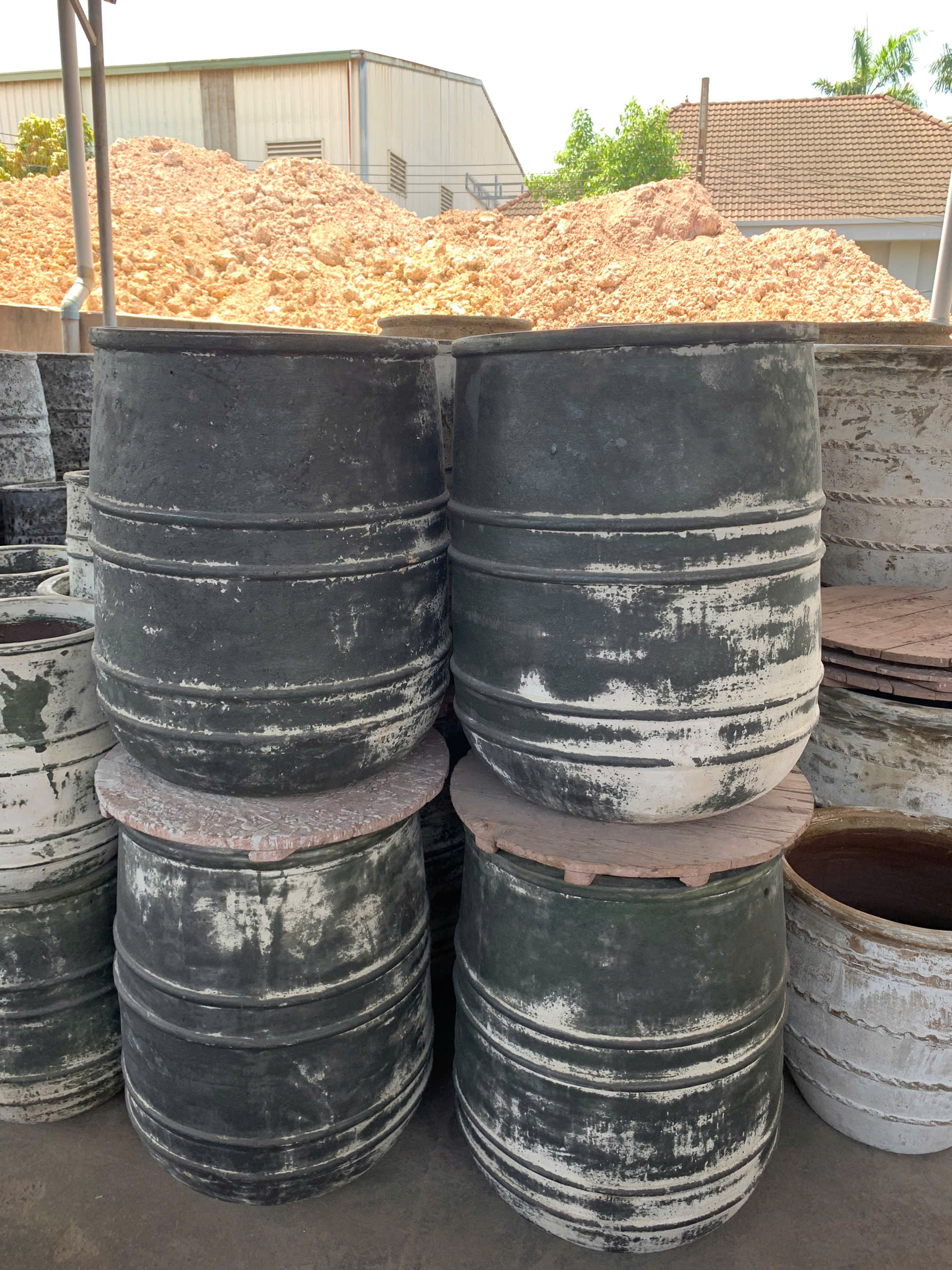 Горшки керамические белые для растений