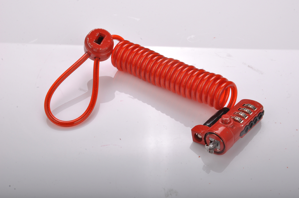 Chain 4-Digits Dual-Mechanism Computer Security Cable Lock for Tablets