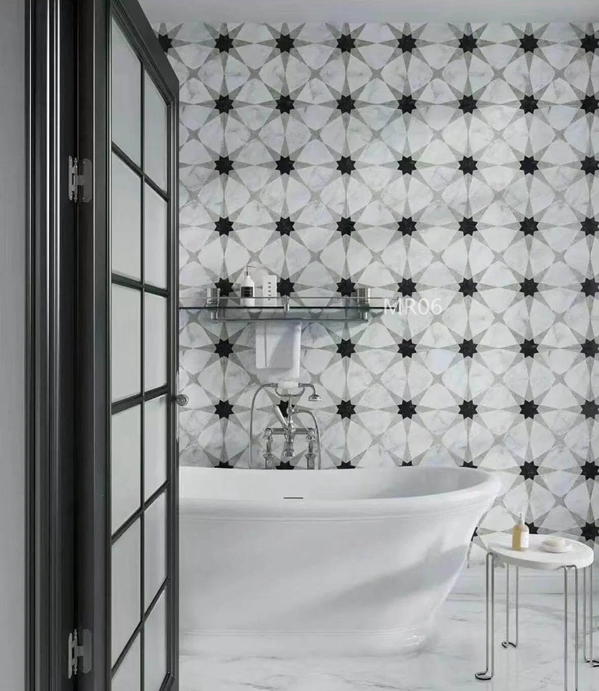 Мозаичная плитка из мрамора для роскошных интерьеров