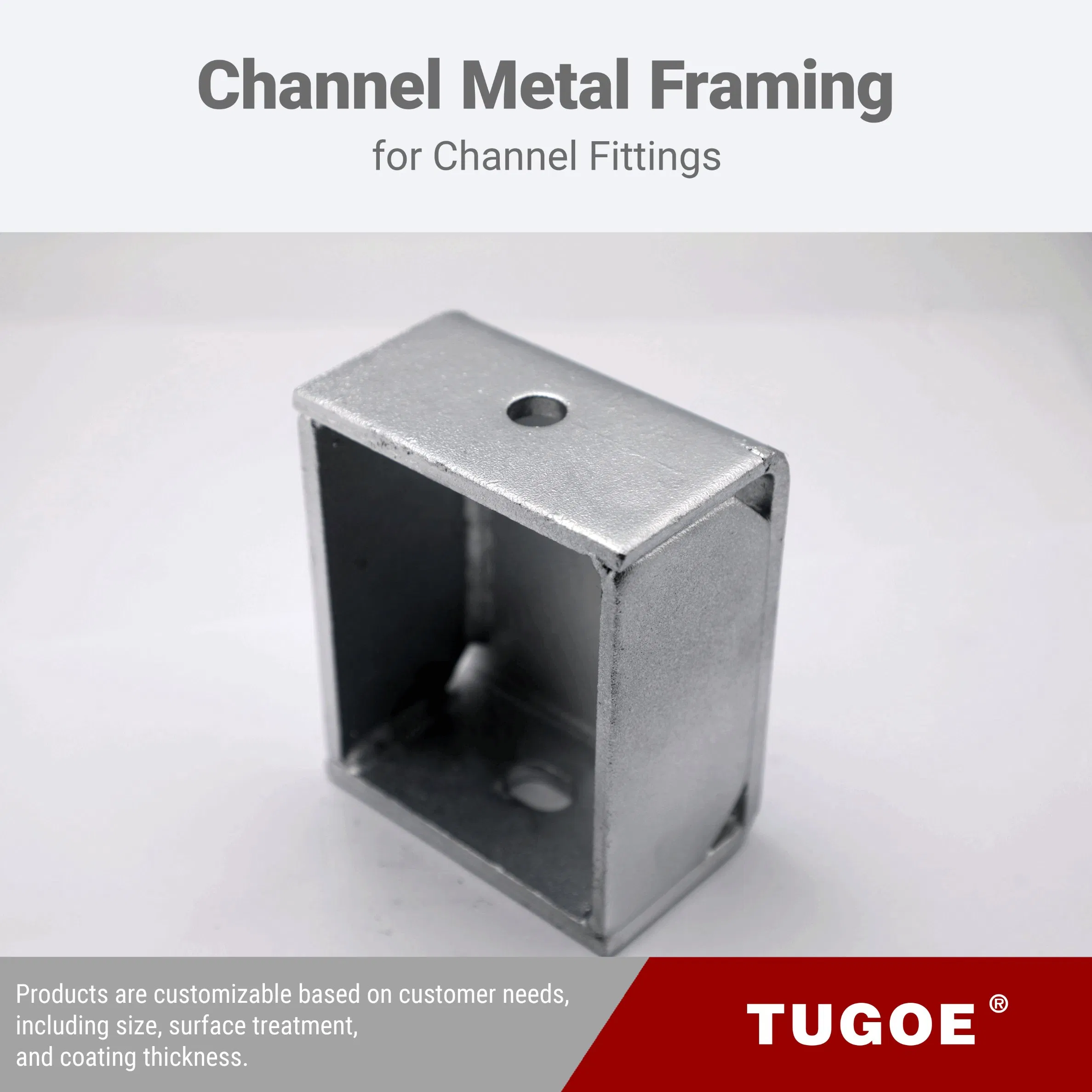 Wholesale Heavy Duty Electro Galvanized Square Adjusting Fittings Steel C Channel