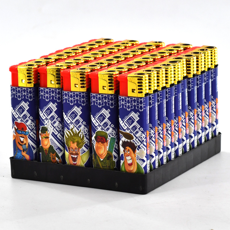 Windproof Thickened Plastic Lighter Personality Lighter