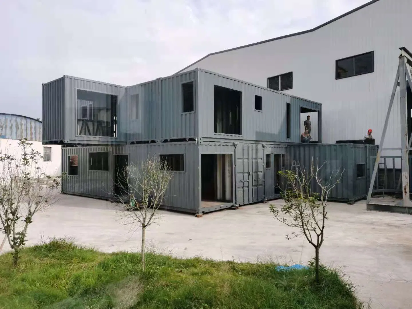 Luxury European Ready Made Living Two Storey Prefab Prefabricated Container Home House Villa