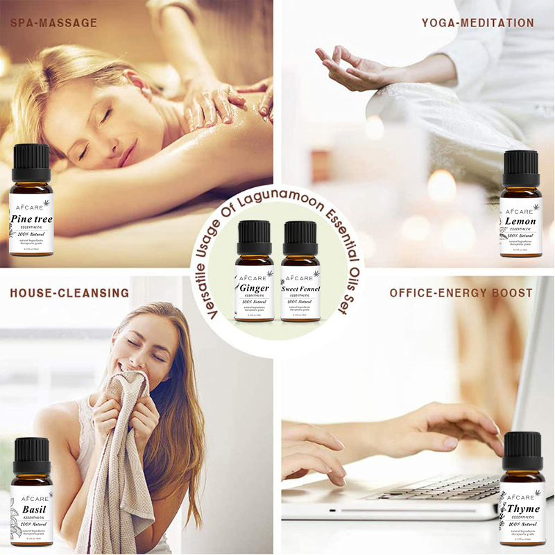 100% Pure Nature Organic Pure Tea Tree Rose Fragrance Lavender Oil