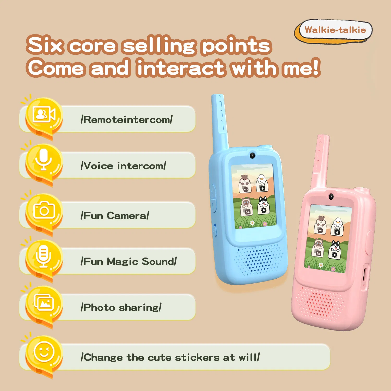 Детская рация с видеосвязью Walkie Talkie