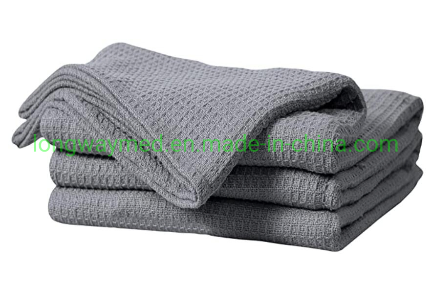 100% Cotton Gray Color Thermal Blanket Cellular Blanket Sofa Blanket Hospital Blanket