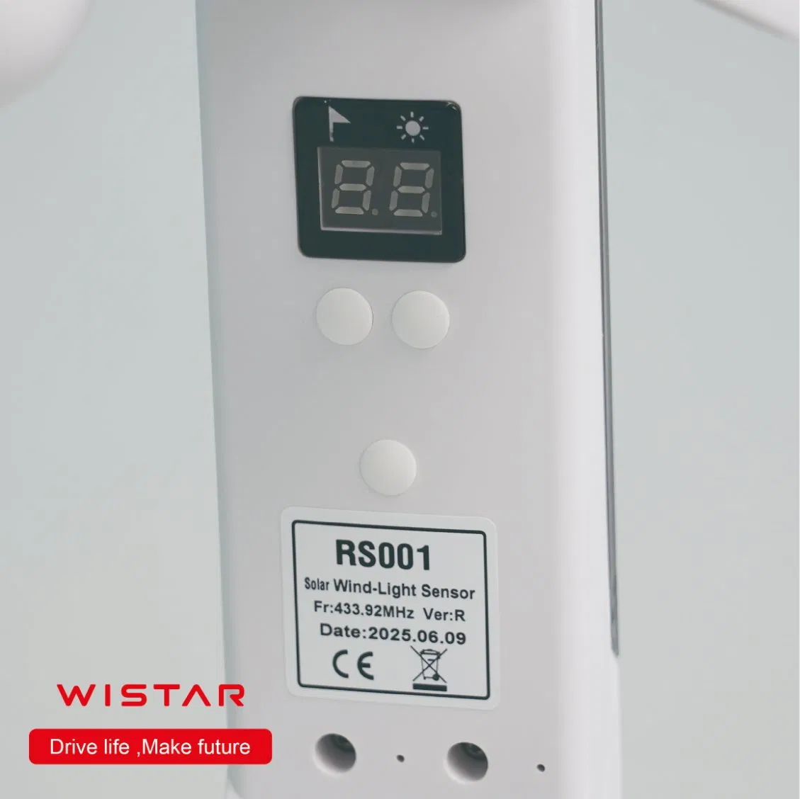 Rolling Code 433.92MHz Battery Inside Solar Win-Light Sensor (RS001)