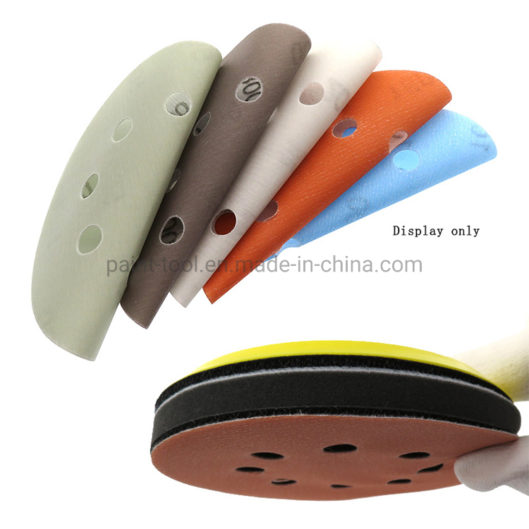5 Inch 8-Hole Superfine Film Sanding Disc Soft Waterproof Sandpaper 600 to 5000 Grits for Wet/Dry Automotive Paint Sanding
