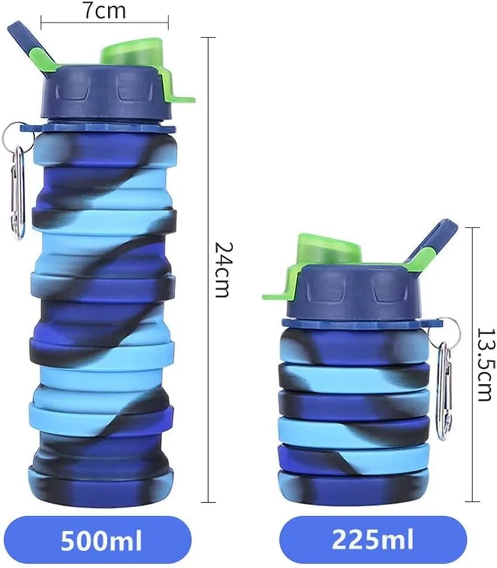 2025 New Outdoor Portable Folding Cup Sports Water Bottle