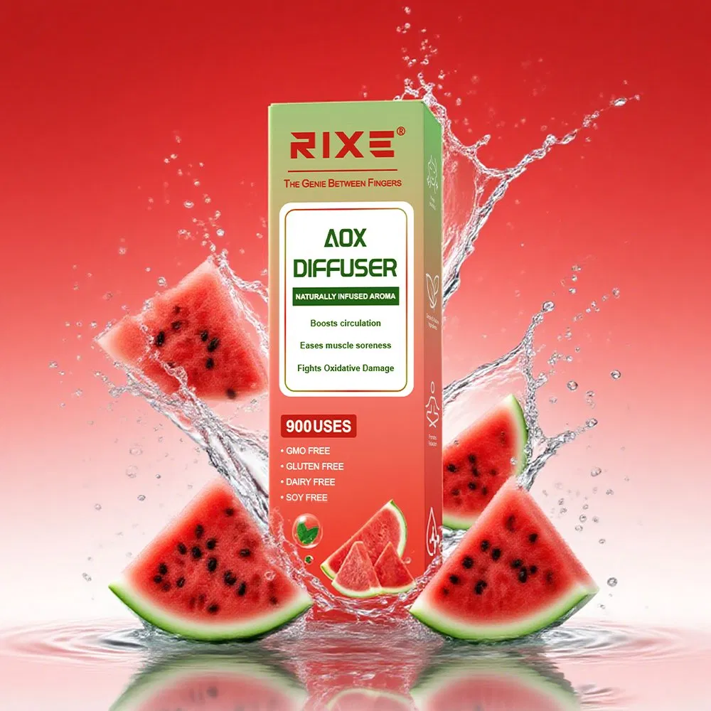 Customizable Herbal Diffuser Pen for Vitality and Calmness. Watermelon Disposable Herbal Diffuser Pen for Stress Relief and Energy