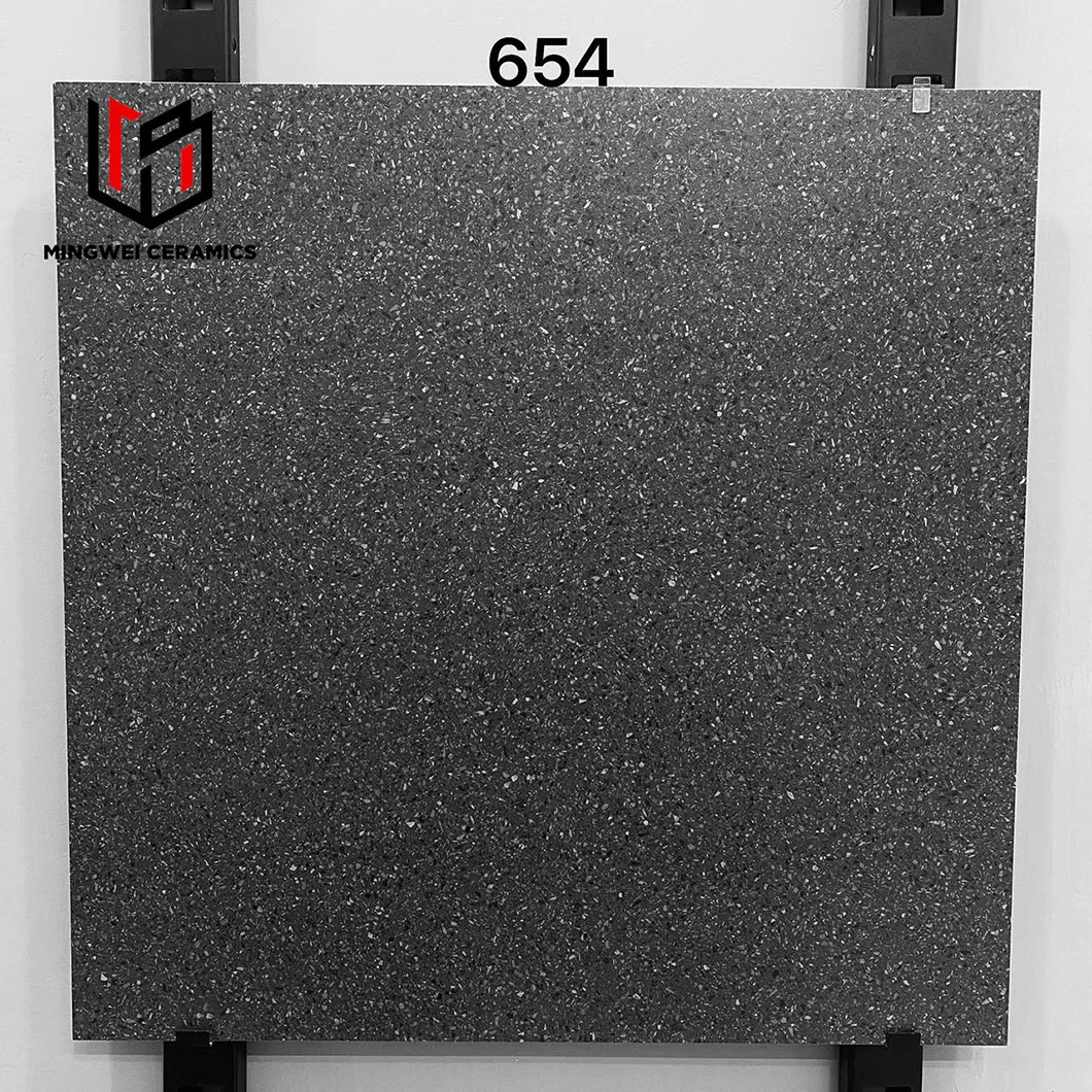 China 600X600 60X60 Grey Color Full Polished Glazed Terrazzo Marble Tile Manufacturers
