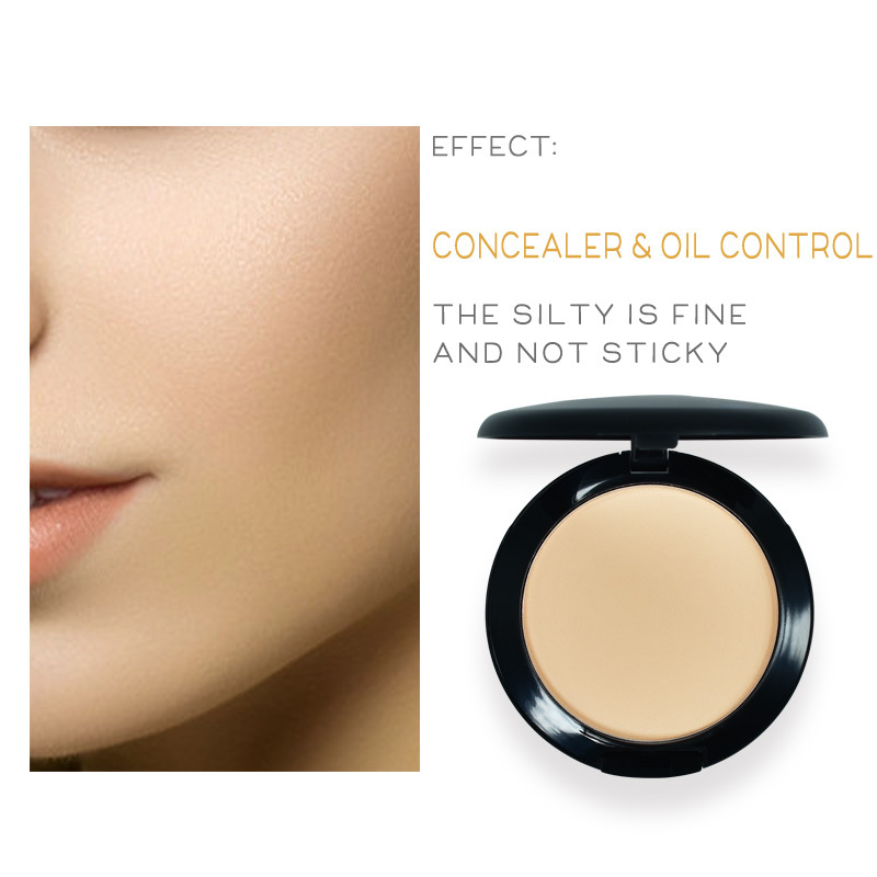Custom Logo Professional Face Makeup 8 Color Concealer Foundation Palette Premium Pressed Setting Powder