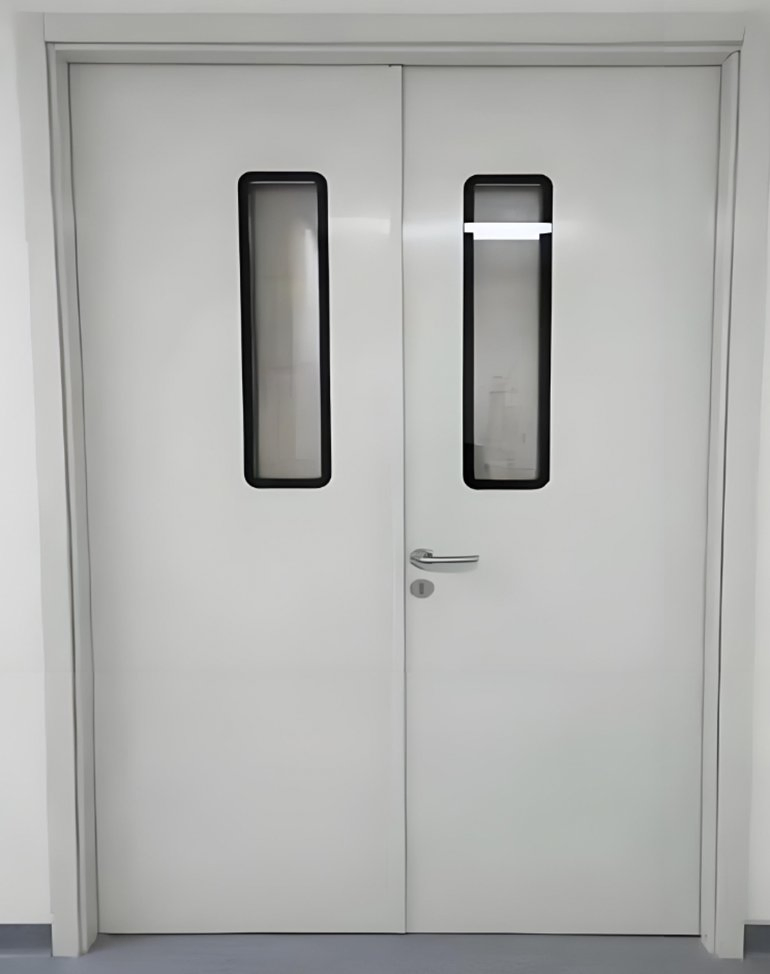 Durable Fire Resistant Core Metal Flush Door Fire Rated Door for Residential Apartments