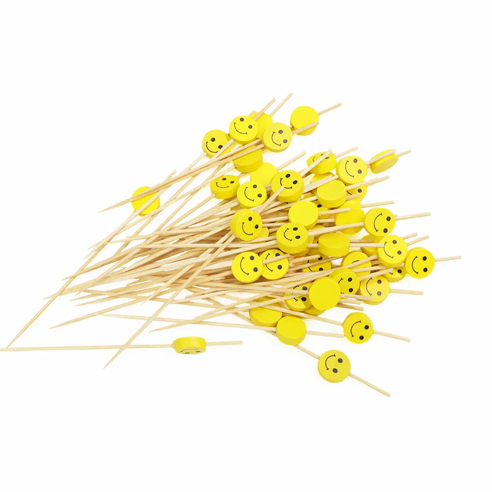 Bamboo Cocktail Picks Fancy Toothpicks for Appetizers Drinks Fruits Party Bamboo Skewer Sticks