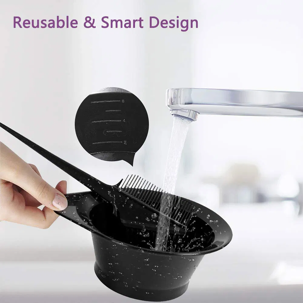 Набор для окрашивания волос: 4 миски и расческа