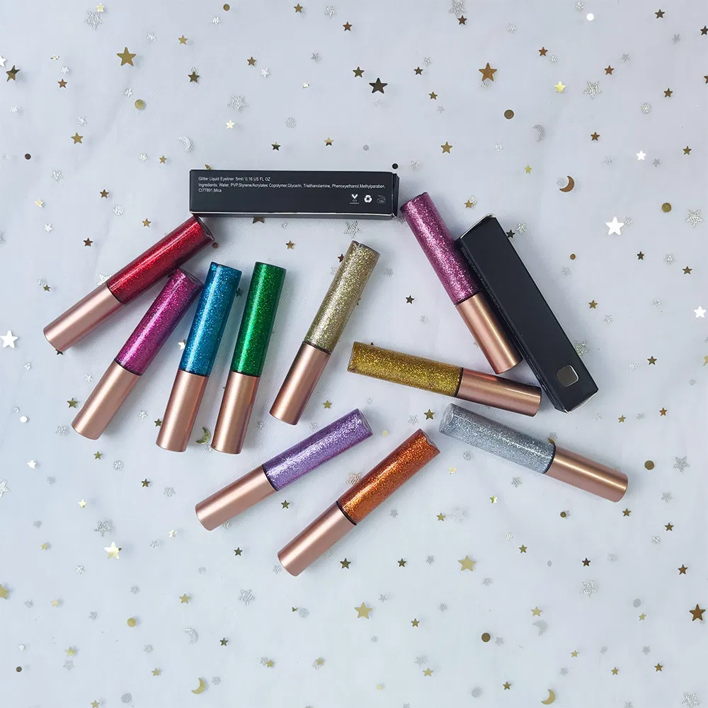 Waterproof 10 Color Private Label Glitter Liquid Eyeliner Gel Supplier