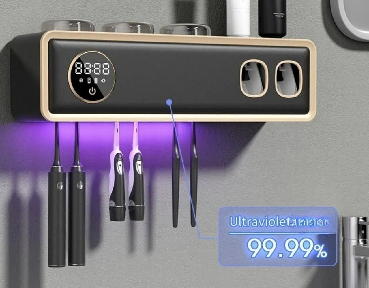 Держатель для зубных щеток с УФ-стерилизатором