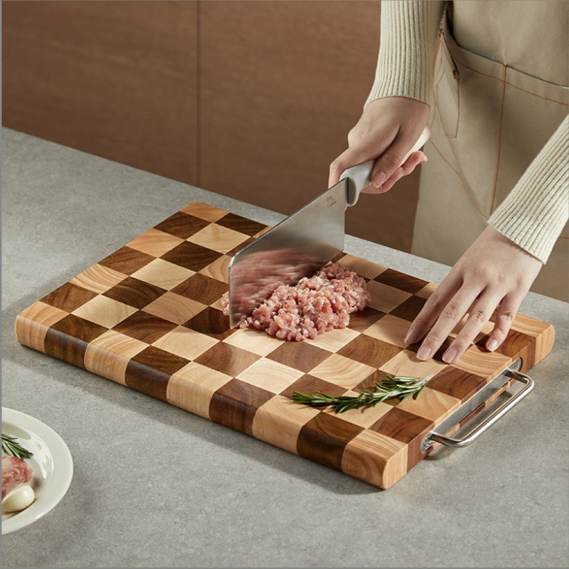 Wooden Home Creative Network Red Checkerboard Kitchen Cutting Board