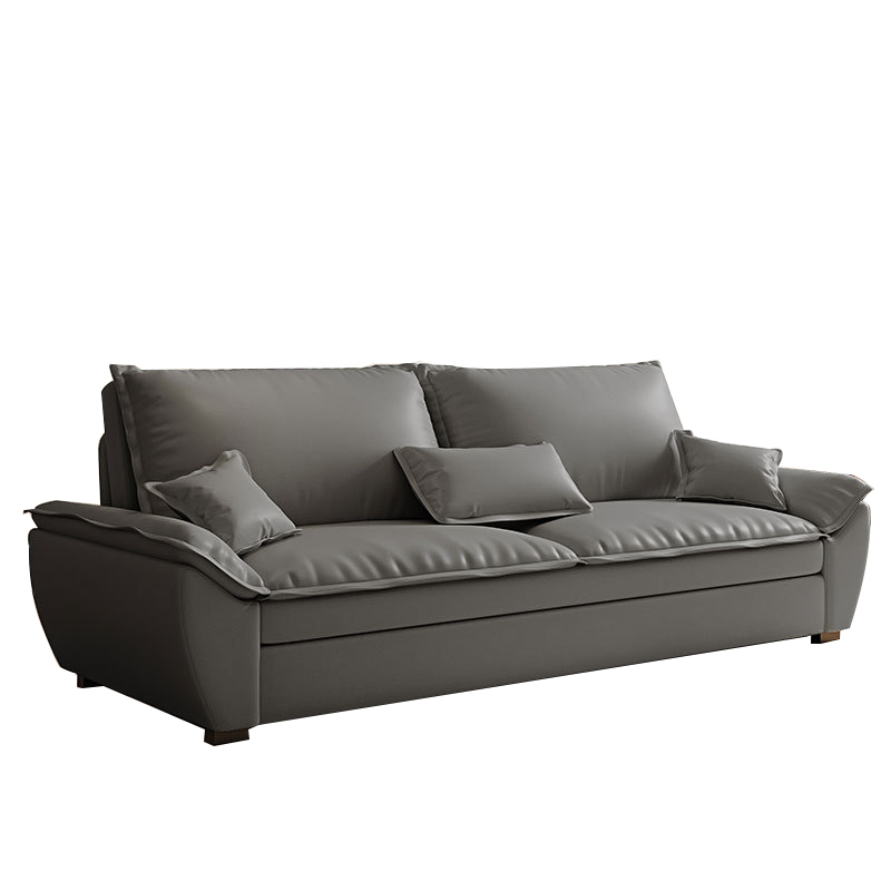 Диван-кровать складной микрофибра темно-серый компактный