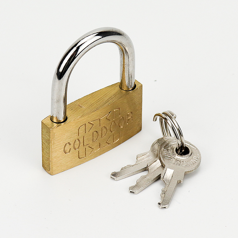Wholesale New Full Copper Lock Core Security Solid Hardened Brass Padlock Key Card Mounted Copper Lock