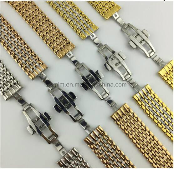 Steel Watch Band Curved Lugs Sfs-Wbss013