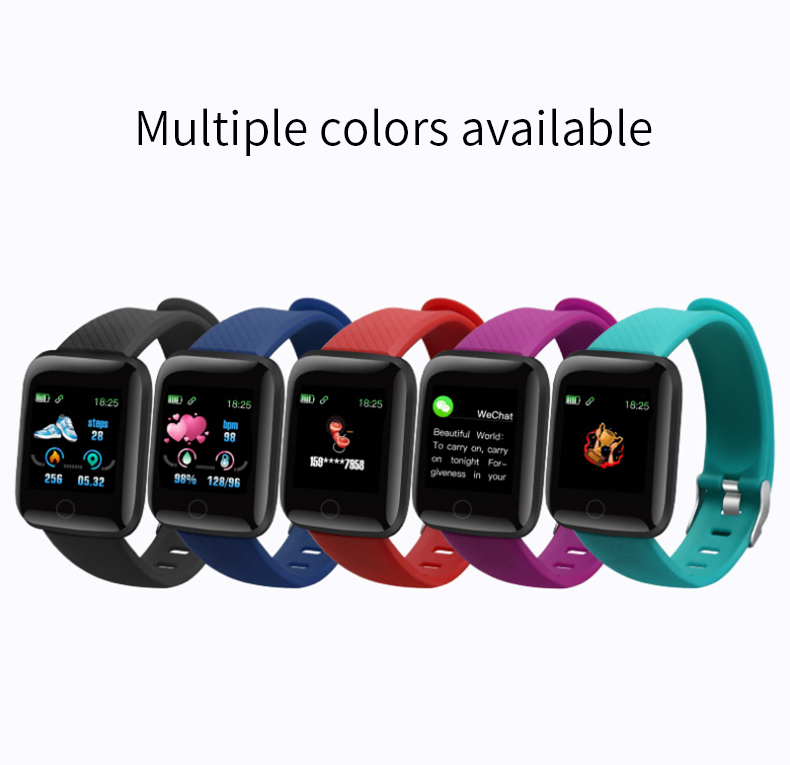 Умный браслет 116plus с измерением давления и пульса