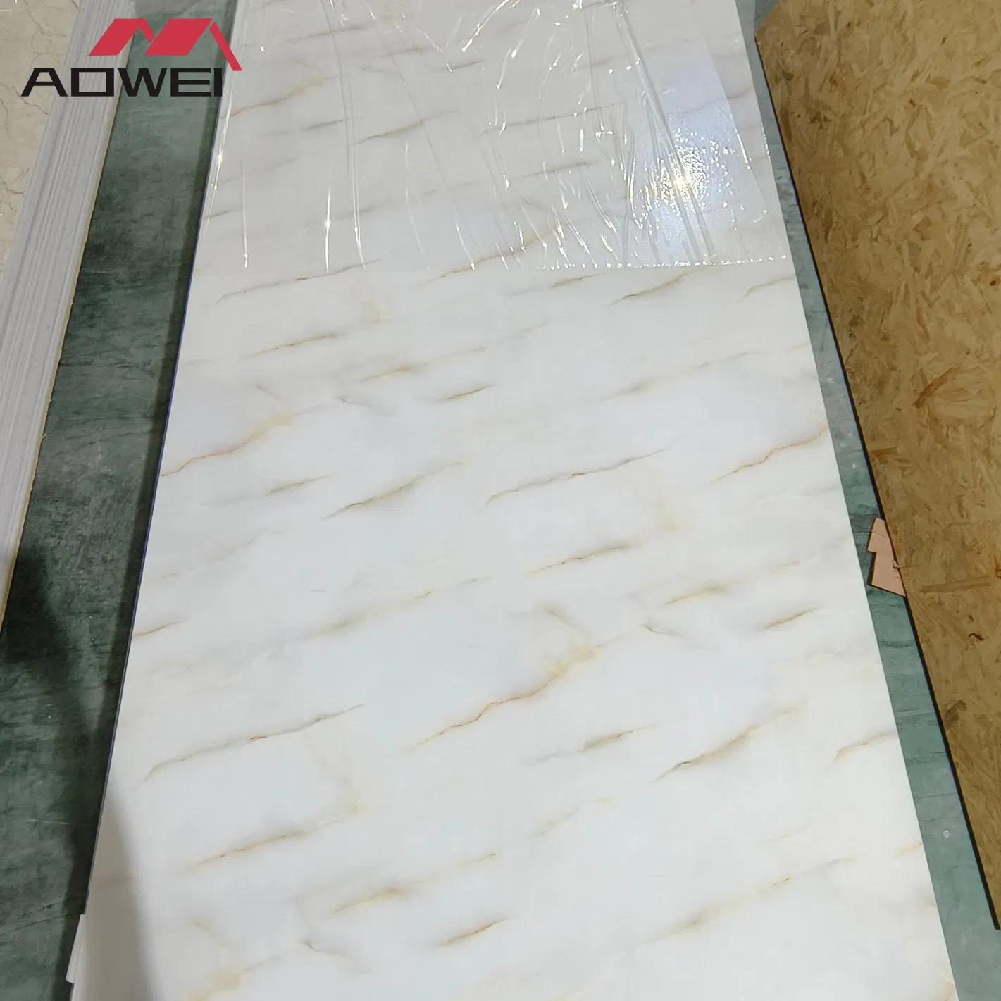High Quality 1220*2800*3mm PVC WPC Marble Sheet Wall Panel for Indoor Decoration-Materials