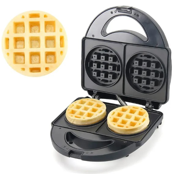 2 Slice Detachable BBQ Grill Non-Stick Coating Sandwich Pancake Waffle Maker