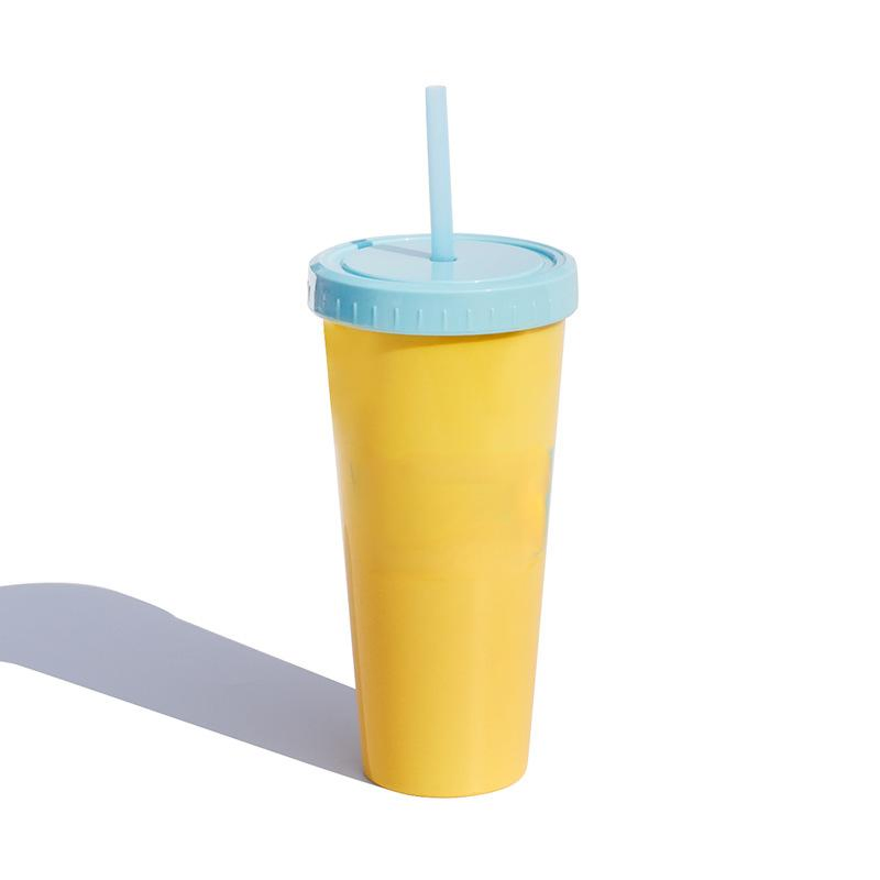 Large Capacity Creative Advertising Straw Plastic Cup