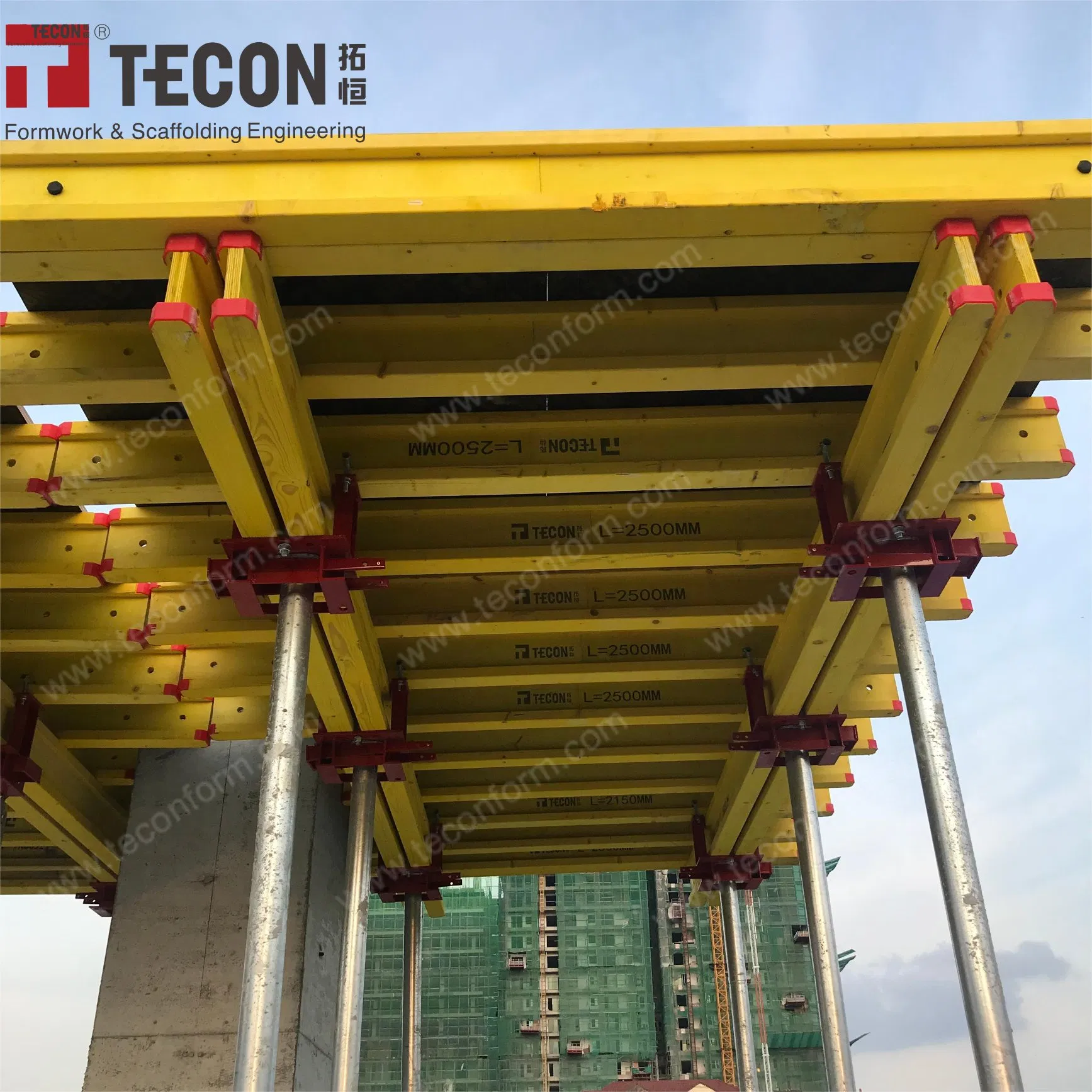 Tecon Reusable Slab Formwork System High-Efficiency Shuttering for Concrete Beam & Floor