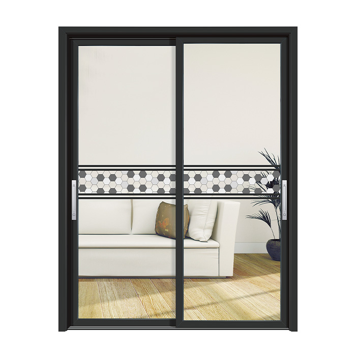 Patio Door Frame Fire Rated Door Aluminum Sliding Door with Handle