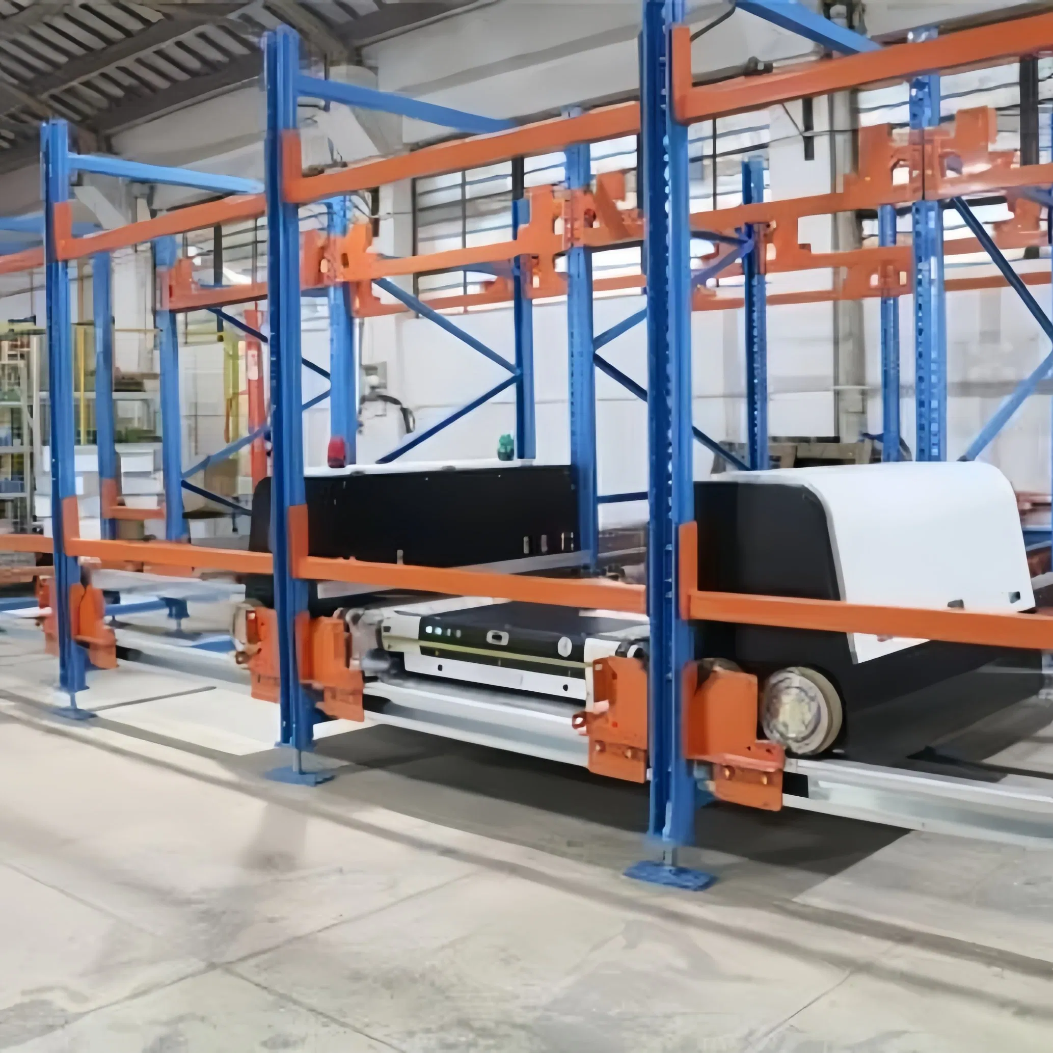 Automated 4 Way Radio Shuttle Car Logistics Storage Warehouse Pallet Rack