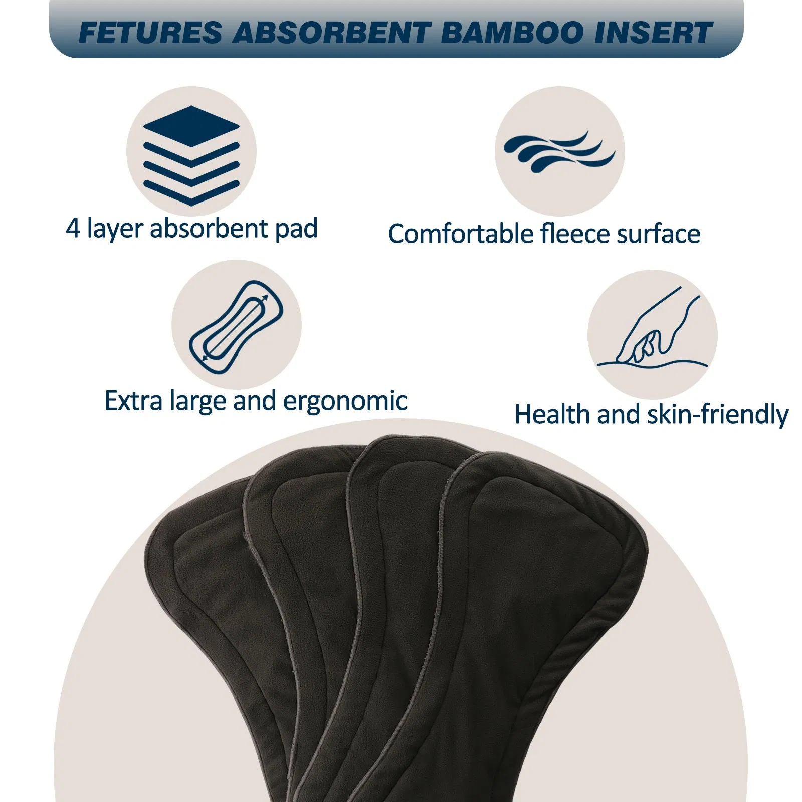 Reusable Absorbent Urinary Briefs Diapers for The Elderly